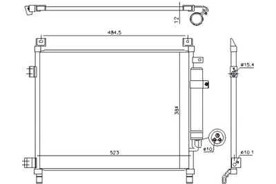 NISSENS CONDENSADOR DE ACONDICIONADOR NISSAN NOTE 1.2 06.13-  