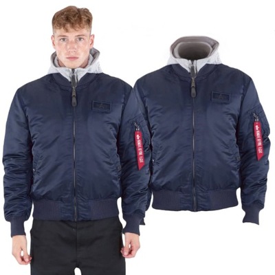 Kurtka Alpha Industries MA-1 D-Tec 183110 07 Granatowa S