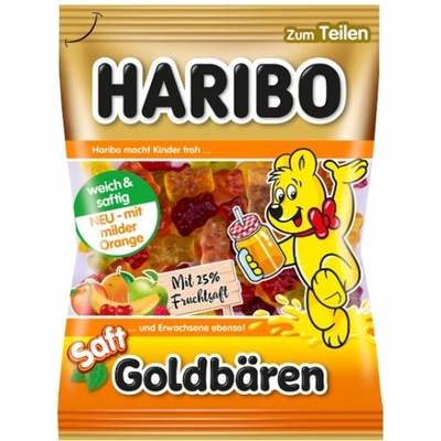 Haribo Saft Goldbären Żelki Misie z sokiem 160g