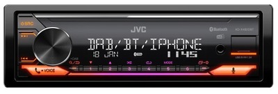 JVC KD-X482DBT Radio samochodowe MP3 DAB Bluetooth MutliColor