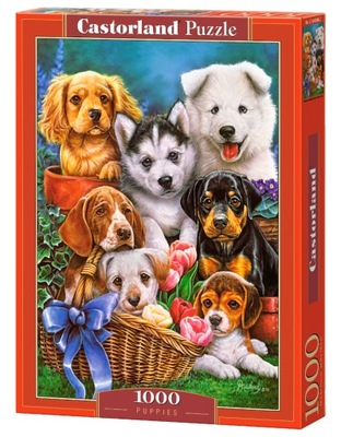 Puzzle 1000 el. Puppies - Szczeniaki Castorland