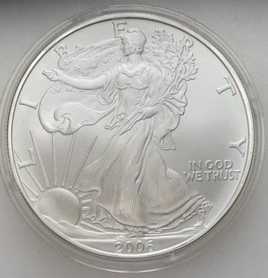 USA - 1 dolar 2006 Liberty - SREBRO UNCJA