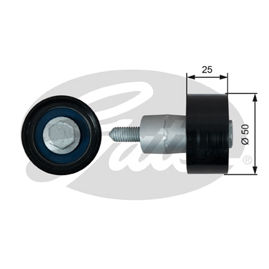 ROLLO PROPULSOR CORREA DISTRIBUCIÓN GATES T42317  