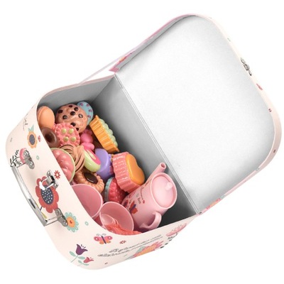 Różowe zabawki dla dziewczynek w walizce