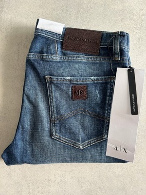 Armani Exchange spodnie Slim rozm 34-32 pas 90 cm