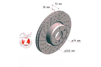 Тормозные диски тормозные zimmermann 34106797602 фото №1