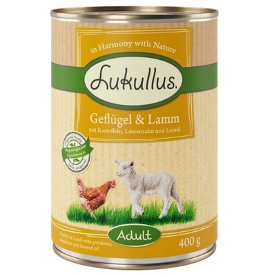 Lukullus Drób Jagnięcina 400g