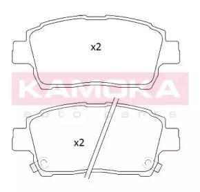 ZAPATAS DE FRENADO TOYOTA KAMOKA  