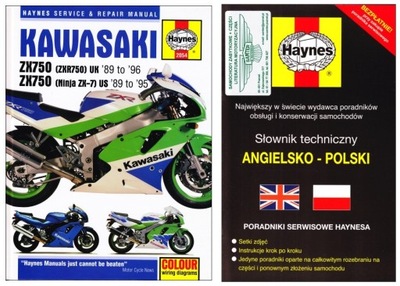 KAWASAKI ZXR 750 ZX 750 (1989-1996) MANUAL SERVICE HAYNES +GRATIS 24H  