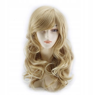 PERUKA WŁOSY DŁUGIE BLOND BLONDYNKA 65cm W4