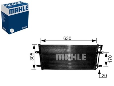 КОНДЕНСАТОР КОНДИЦІОНЕРА VW TRANSPORTER IV 2.4D-2.8 07.90-06.03 MAHLE