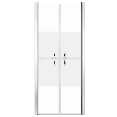 vidaXL Drzwi prysznicowe, szkło częściowo mrożone, ESG, 81x190 cm