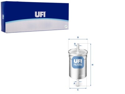 Фільтр пального peugeot 106 406 saxo ufi фото №1