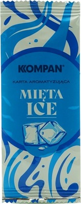 Karta aromatyzująca KOMPAN MIĘTA ICE 25szt