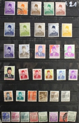Zestaw znaczków Indonezja A21