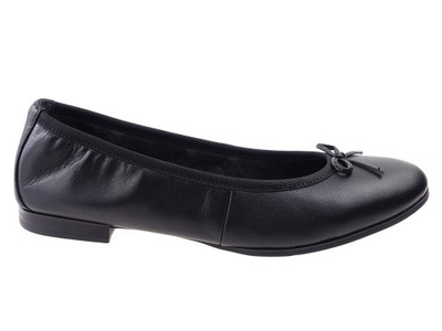 Tamaris balerinki buty 22116 czarne, skóra 38