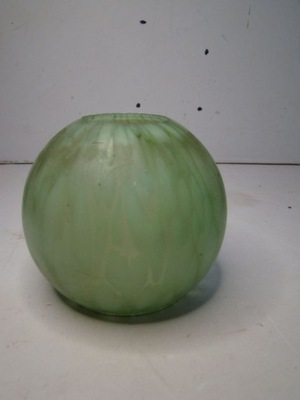 Stary szklany zielony klosz do lampy sufitowej kinkiet żyrandola matowy