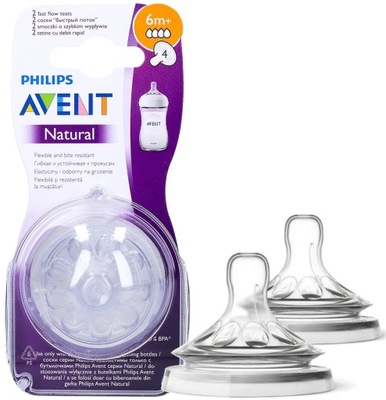 PHILIPS Avent - Smoczek o Szybkim Wypływie 6m+