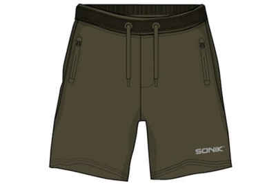 Sonik Spodnie Krótkie Short Green XXL