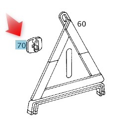 SOPORTES SOPORTE TRIÁNGULO OSTRZEGAWCZEGO MERCEDES  