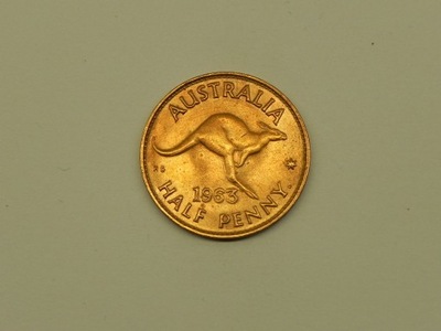 47167/ 1/2 PENNY 1963 AUSTRALIA