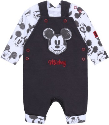 Ogrodniczki + body Myszka Mickey 3-6 m 68 cm