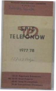 Spis telefonów 1977/78 - praca zbiorowa