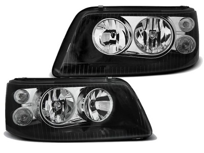 ФОНАРІ РЕФЛЕКТОРИ VW T5 03-09 BLACK H7/H1 DEPO