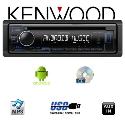 KENWOOD KDC-130UB USB CD MP3 AUX RADIO SAMOCHODOWE