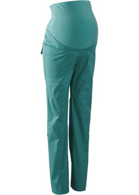 Spodnie zielone ciążowe Bawełna R 48/50
