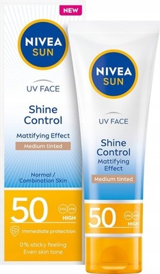 NIVEA SUN SHINE MATUJĄCY KREM TWARZ BB SPF 50 MEDI