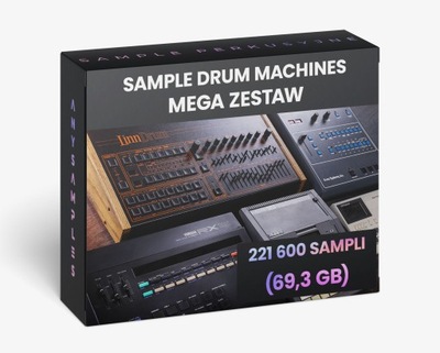 Mega zestaw drum kitów drum machines | +221 600 sampli | 69,3 GB