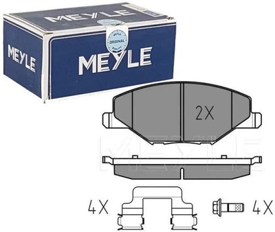 MEYLE КОЛОДКИ ТОРМОЗНЫЕ ПЕРЕД 025 256 8118