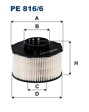 FILTRO COMBUSTIBLES PE 816/6  