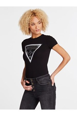 GUESS T-SHIRT DAMSKI LOGO I CYRKONIAMI XS 1A1G6_A*