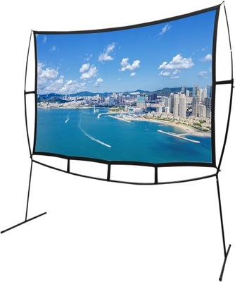 Ekran projekcyjny 100" z podstawą 16:9, 4K HD