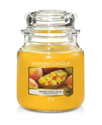 Mango Peach Salsa Yankee Candle - średnia świeca