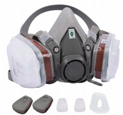 MASKA LAKIERNICZA 3M PÓŁMASKA 6200 KOMPLET ZESTAW cai