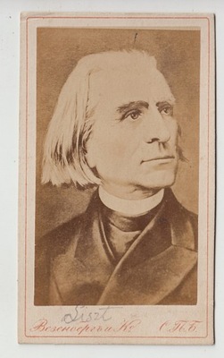 CdV Wazenberg Petersburg Franciszek Liszt pianista kompozytor