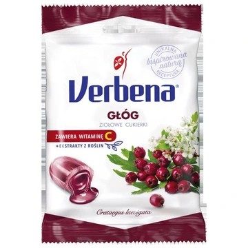 Cukierki Ziołowe głóg 60 g - Verbena