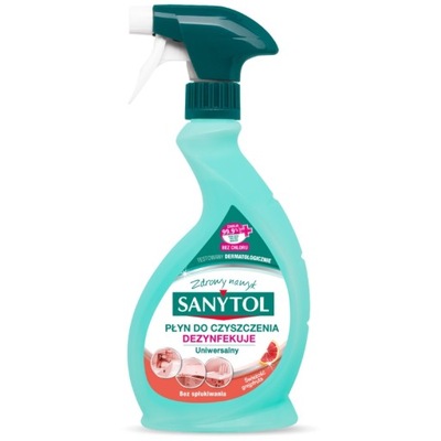 Sanytol Uniwersalny spray płyn do czyszczenia dezynfekuje grapefruit 500ml
