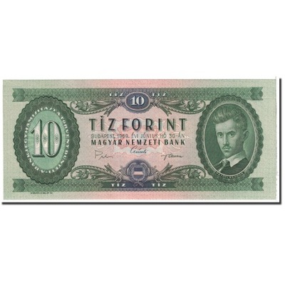 Banknot, Węgry, 10 Forint, 1969, 1969-06-30, KM:16