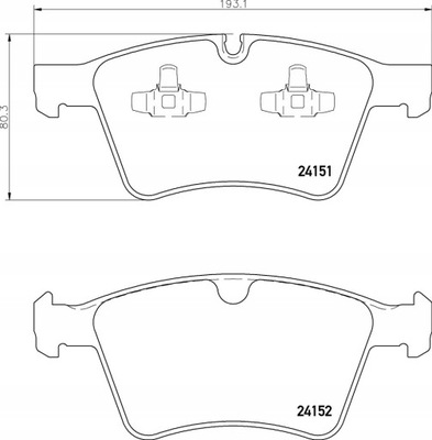 ZAPATAS DE FRENADO MERCEDES X164 GL-KLASA 06-  