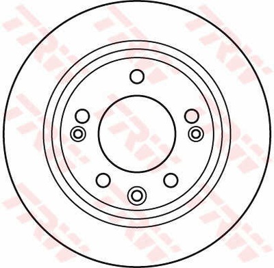 ДИСКИ ТОРМОЗНЫЕ ТОРМОЗНЫЕ ЗАД TRW DF6123