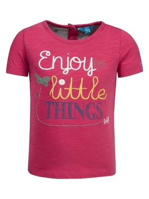 T-shirt dziewczęcy, różowy, Enjoy little things, Lief, r. 110