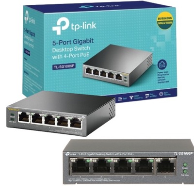 Przełącznik SWITCH TP-Link SG1005P 5xGigabit 4xPoE 65W