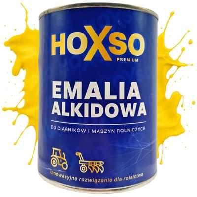 Emalia farba lakier żółty HOXSO Ursus C-330 C-360 z podkładem 0.8l