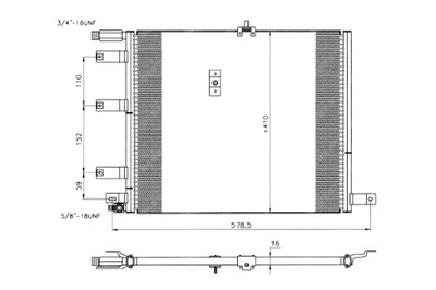 NRF CONDENSADOR DE ACONDICIONADOR SAAB 9000 2.0 2.3 3.0 04.85-12.98  