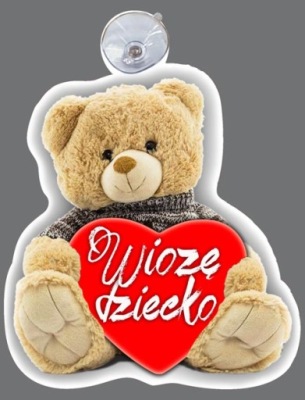 ZAWIESZKA PRZYSSAWKA WIOZĘ DZIECKO INFO MISIO