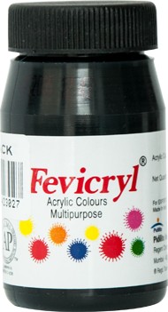 Farby Do Tkanin Fevicryl 50 ml Black